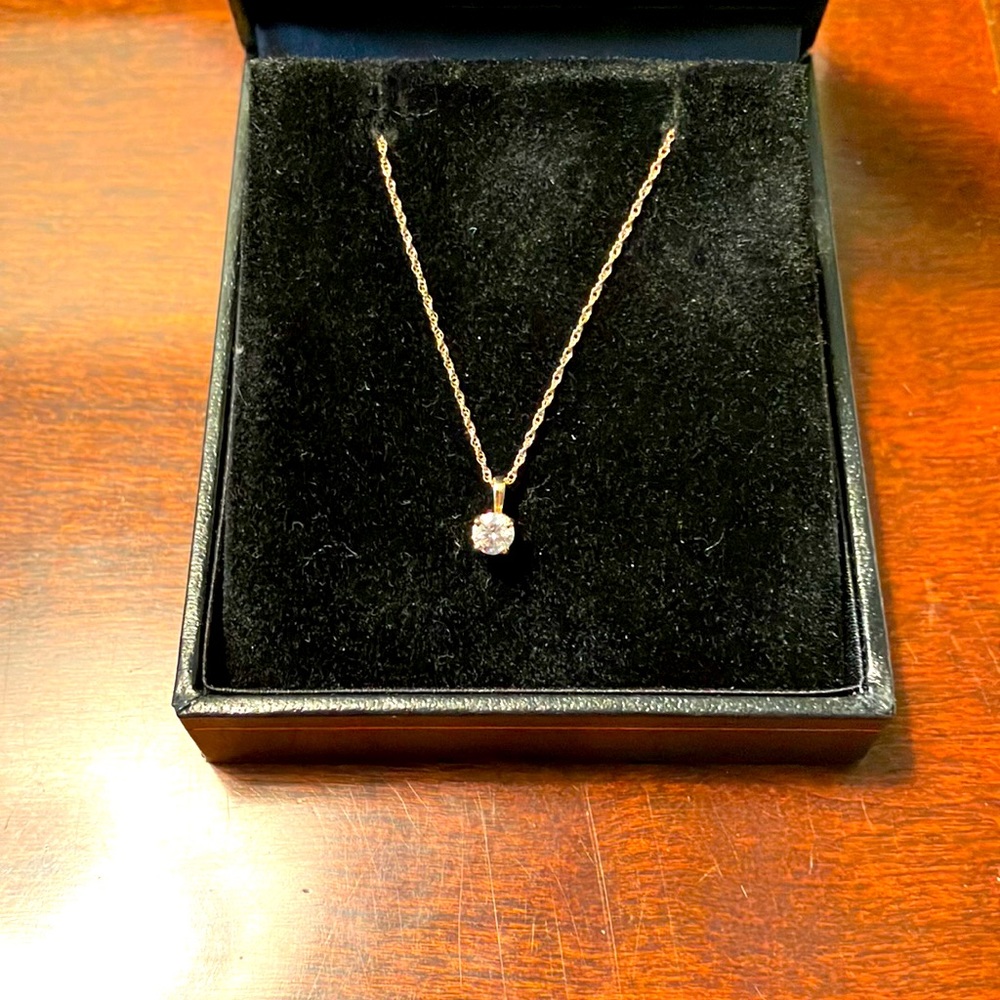 14kt Gold 18 Inch Diamond Necklace